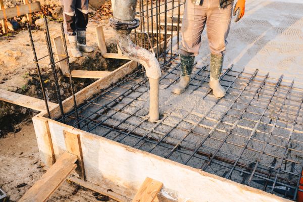 Pole Barn Foundation Pouring in Fort Mill