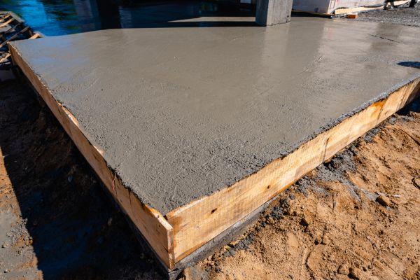 Outdoor Slab Installation in Fort Mill
